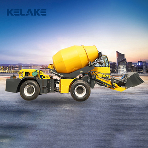 Camión Mezclador de Concreto Autocargable KELAKE, Color Amarillo, Sistema Hidráulico Completo, Componente Principal del Motor - Product Image 1