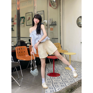 Pantalones Cortos Deportivos para Mujer al Mejor Precio, Color Sólido, Cintura Alta, 100% Algodón, Servicio OEM de Moda, Hecho en Fábrica en Vietnam, Muestra Gratuita - Product Image 2