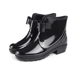Nuevas <span class=keywords><strong>Botas</strong></span> <span class=keywords><strong>de</strong></span> Lluvia con Lazo para <span class=keywords><strong>Mujer</strong></span>, Color Sólido, a la Moda, <span class=keywords><strong>Botas</strong></span> Cortas para Dama, Antideslizantes, <span class=keywords><strong>de</strong></span> Secado Rápido - Product Image 1