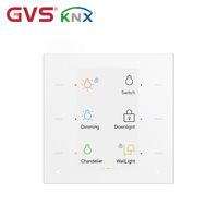 Capteur de verre KNX GVS sécurisé, panneau GS3, chauffage au sol HVAC, interrupteur mural KNX, panneau multifonctionnel pour la domotique