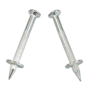 Clou à béton avec rondelle, clou à béton à visser, clou cannelé robuste zingué 40 mm - Product Image 6