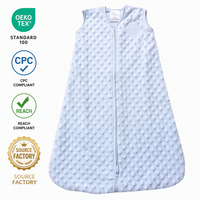 Couverture d'emmaillotage pour bébé unisexe, anti-sursaut et anti-coup de pied, en polaire, lavable, à pois colorés, avec logo personnalisé, OEM ODM, direct usine