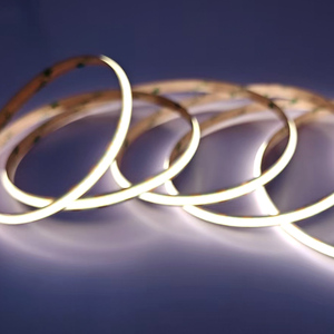 Siêu Sáng COB <span class=keywords><strong>LED</strong></span> Strip Ánh Sáng 600 Đèn <span class=keywords><strong>LED</strong></span>/M 8Mm Dotless Linh Hoạt Đèn Đồng Với Điều Khiển Từ Xa Có Thể Điều Chỉnh Ấm Áp Và Mát Mẻ Trắng - Product Image 4