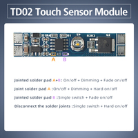 GREESON diskon besar DC 12V 24V sakelar sentuh modul Sensor kapasitif 8A Sensor peredup sentuh untuk lampu tabung kabinet