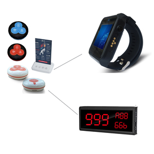 Best Verkopende Draadloze Ober Belsysteem Oplaadbare Ip67 Waterdichte Horloge Pager Knop Coaster Pager Zoemer Voor Restaurant - Product Image 2