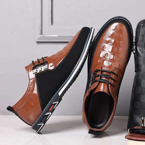 Zapatos Casuales de Cuero Genuino Cómodos para Hombre - Suela Suave Versátil para Ocasiones de Negocios y Casuales, Múltiples Estilos Disponibles - Product Image 3