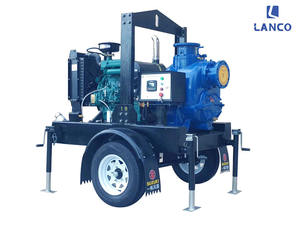 Lanco-bomba de agua eléctrica centrífuga autocebante, P-8 pulgadas, para rueda, remolque, montada, diésel - Product Image 4