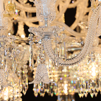 Bijouterie Top qualité cristal proportion égale réimpression français grande taille lustre en cristal de luxe suspendu suspension lumière