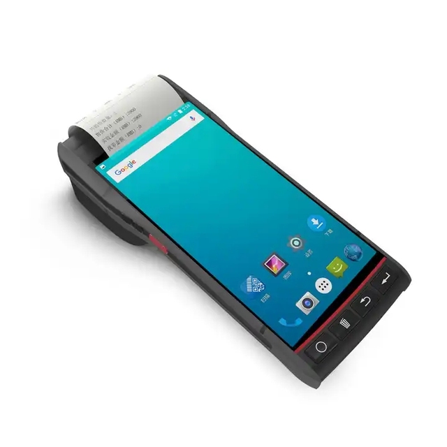 Handheld Android 13.0 PDA 5.5-inch Thermal Printer 2D Barcode Scanner 4+64GB Rugged Mobile Data Terminal for Industrial Stock