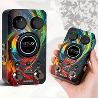 MOOER META FX Processeur multi-effets pour guitare électrique et basse, avec fonctions Delay/Reverb et plateforme de chargement de modèles
