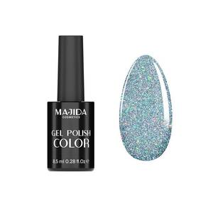 Vernis à ongles Majida Gel Polish Color 8,5 ml, effet holographique scintillant, gel UV pour nail art - Product Image 1