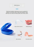 Boîte de rangement orthodontique en gros avec miroir et trous d'aération, étui mince pour aligneurs, protège-dents et gouttières, idéal pour les voyages