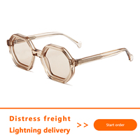 Dernières lunettes de soleil en acétate Personnalité classique de haute qualité Fashion General Luxury lentes de sol