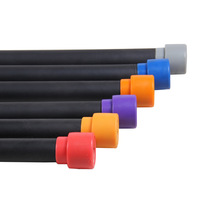 Barre d'exercice lestée en acier ABS pour femmes, pour la salle de sport à domicile, remise en forme, mise en forme du corps portable et exercices de yoga et de Pilates