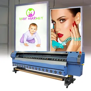 Flex Printing Machine 3.2m Konica Minolta 512i Printhead Inkjet Printer PVC Flex Banner Canvas Outdoor Advertising Solvent Printing Machine