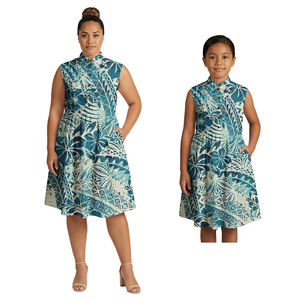 Классические женские платья в полинезийском стиле, юбки для вечеринок и выпускных, модная одежда в самоанском стиле, комплекты для мамы и дочки, гавайские платья. - Product Image 2