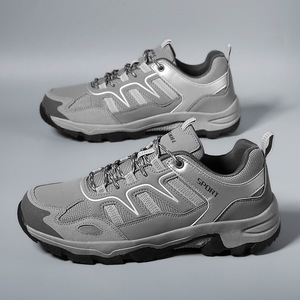 Zapatos deportivos transpirables de malla con cordones, suela antideslizante resistente, para caminar a diario al aire libre. - Product Image 2