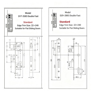 Serrure de porte multifonctionnelle complète en aluminium à pont thermique, avec contrôle par empreinte digitale, code, carte, clé, télécommande et Bluetooth, pour <span class=keywords><strong>la</strong></span> maison – Leader du marché - Product Image 4