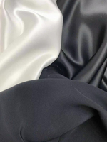 Satin 100% Soie Triacétate Véritable 100% Biologique Tissé Uni pour Robes de Mariée et de Soirée