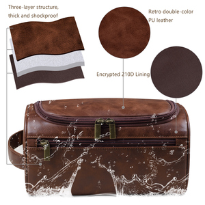 <span class=keywords><strong>Bolsa</strong></span> de Aseo de Viaje <span class=keywords><strong>Impermeable</strong></span> de PU de Alta Calidad con Logotipo Personalizado, <span class=keywords><strong>Bolsa</strong></span> de Maquillaje para Hombre, Bolsas de Cosméticos de Piel Sintética de Lujo para Hombre UK1001 - Product Image 2