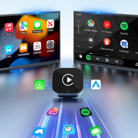V10 Kablosuz Carplay Kutusu Android Araç 2'si 1 Arada Kablolu - Kablosuz Adaptör Araç İçi Bağlantı İçin