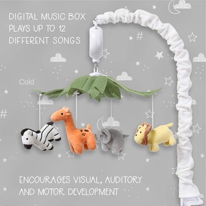 Neonato comodino sonaglio giocattolo musicale morbido in plastica rotante campana per carrozzina Unisex YS giocattoli YS-0000 - Product Image 5