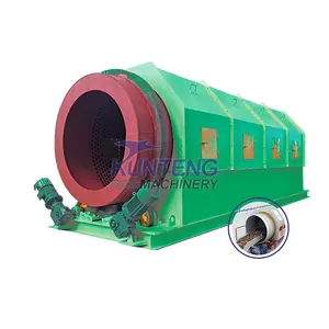 High capacity 50mm hole cylinder trommel screen rubbish recycling machinery waste management machinery recycling