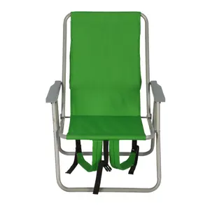高品质OEM钢折叠沙滩椅大收纳袋，只要按一下露营徒步野餐