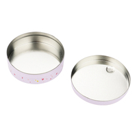 Boîte en métal ronde personnalisée pour biscuits, bonbons et gâteaux, emballage alimentaire en métal de qualité alimentaire pour gâteaux, chocolat et thé, boîtes cadeaux en métal vides