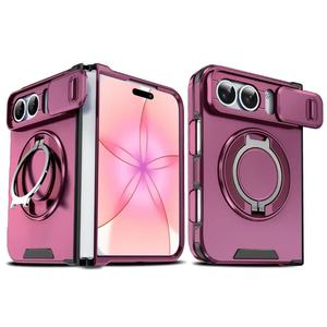 เคสแม่เหล็กวัสดุ PC ป้องกันแรงกระแทก 18 ระดับ พร้อมกรอบเลนส์ ดีไซน์หรูหรา ผิวเงา - Product Image 4