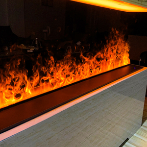 <span class=keywords><strong>Chimenea</strong></span> Eléctrica Empotrada de Lujo con Vapor de Agua 3D, Diseño Lineal Realista, de Una Pieza, 100, 120, <span class=keywords><strong>150</strong></span>, 180 <span class=keywords><strong>cm</strong></span>, Se Acepta ODM - Product Image 1