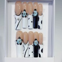 Nouveauté : Ongles press-on de luxe en acrylique, faux ongles à couverture complète, OEM ODM