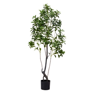 Árboles Bonsái Artificiales de Pieris Japonica, Decoración Navideña para Interiores y Exteriores, Hojas Verdes de PE, Hierba Artificial, Flores para <span class=keywords><strong>Bodas</strong></span> - Product Image 5