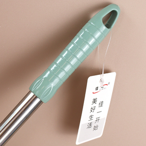 Scopino per WC con testa piatta rotonda in setola cespugliosa può appendere a muro per la pulizia della ciotola del toile del bagno domestico - Product Image 4