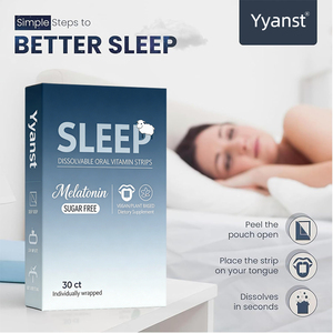 เมลาโทนินแบบแผ่นสำหรับผู้ใหญ่ ยี่ห้อสินค้าสั่งผลิต รสชาติธรรมชาติ ช่วยให้นอนหลับเร็ว ออกฤทธิ์เร็ว มีตัวอย่างให้ทดลองฟรี - Product Image 6