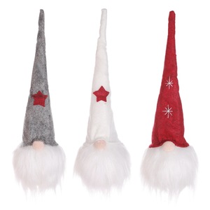 Gnomos Navideños Nórdicos sin Rostro, Muñecos de Peluche Rojos, Blancos y Grises con Gorro de Estrella y Copo de Nieve, Decoración Navideña para Ventanas, Árboles y Mesas - Product Image 5