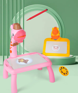 Table de dessin multifonctionnelle pour enfants avec projection de dessins animés, facile à utiliser et réutilisable - Product Image 2