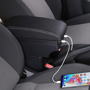 ABIRAM Ricambi Auto Bracciolo Universale da Auto con Vano Portaoggetti, Caricatore USB e Portabicchieri Anteriore - Product Image 6