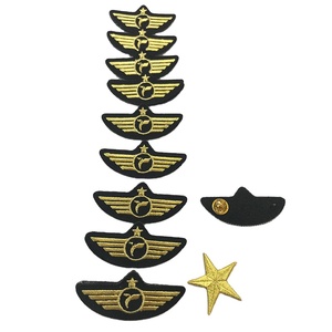 Parches <span class=keywords><strong>de</strong></span> Bordado 3D Personalizados al por Mayor, Parches <span class=keywords><strong>de</strong></span> Apliques con <span class=keywords><strong>Hilo</strong></span> Metálico Dorado <span class=keywords><strong>para</strong></span> Manualidades, Bolsos, Sombreros y Prendas - Product Image 2