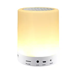 New Hot loa không dây 360 độ Đèn LED âm thanh mạnh mẽ BT 5.0 xách tay sâu bass đầy màu sắc Loa Quà Tặng