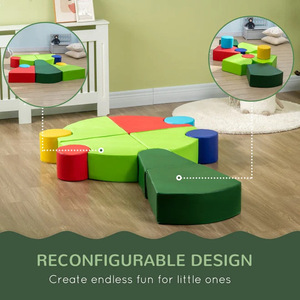 Conjunto de escalada suave para entrenamiento de integración sensorial, formas geométricas de EVA, estructura de juego interior para bebés unisex - Product Image 3