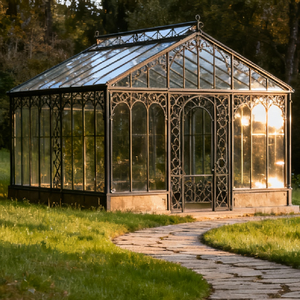 Serre de jardin pour mariage, structure en fer, véranda, extension, <span class=keywords><strong>design</strong></span> moderne, double vitrage trempé, villa polygonale, usage extérieur - Product Image 3