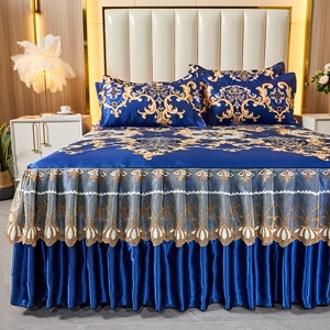 Vua/Nữ Hoàng Kích Thước Công Chúa Bộ Đồ Giường Khăn Trải Giường Tấm Ren Giường Váy + 2 Mảnh Vỏ Gối Bộ Đồ Giường Bộ - Product Image 6