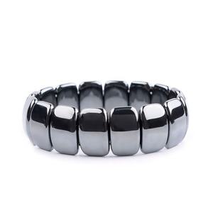 Pulsera de hematita negra al por mayor de CAMAZ, pulsera de Terahertz con piedras preciosas de cristal natural y cuentas de imán energético para hombre - Product Image 4