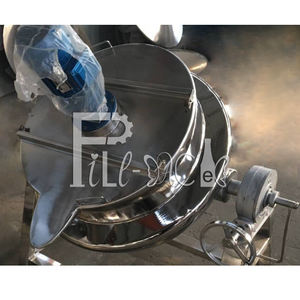 Ketel Gas Tahan Karat 50-600L, Ketel Stainless Steel Pengolahan Makanan Uap Inox dengan Mixer Geser Tinggi - Product Image 2