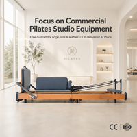 Jambes extensibles en bois de hêtre lit pliant maison Pilates Reformer Machine commodément pliable Pilates Reformers