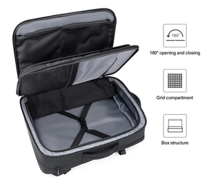 Cuadrado grande 20 "Aerolínea Aprobado 35 <span class=keywords><strong>40</strong></span> <span class=keywords><strong>Litros</strong></span> 38,5 Smart Gym Travel Oxford Business Men Expand Mochila expandible antirrobo - Product Image 3