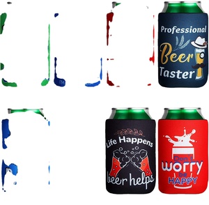 Bolsa refrigeradora de latas de cerveza de neopreno en blanco al por mayor soporte en blanco personalizado con su logotipo enfriador de latas - Product Image 4
