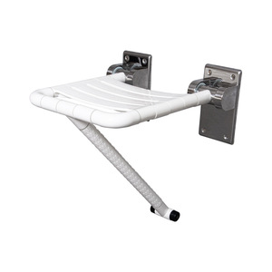 Blue Shield Bath <b>Stool</b> White <b>Folding</b> Anti-slip Safety Shower Chair for Elderly Disabled Pregnant Women - Product Image 3