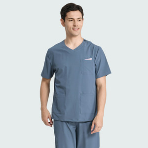 Set di Divise Mediche per Donna, Top Classico Unisex con Scollo a V e Pantaloni a Gamba Dritta, Uniforme Medica per Dottori e Infermieri - Product Image 5